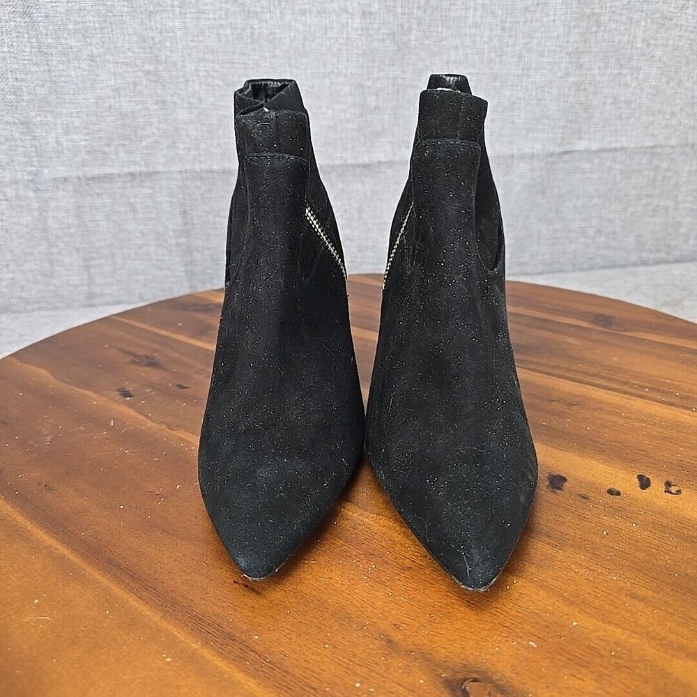 Nine West fast Black heeled bootie Zip closer Size‎  6 - Picture 3 of 11